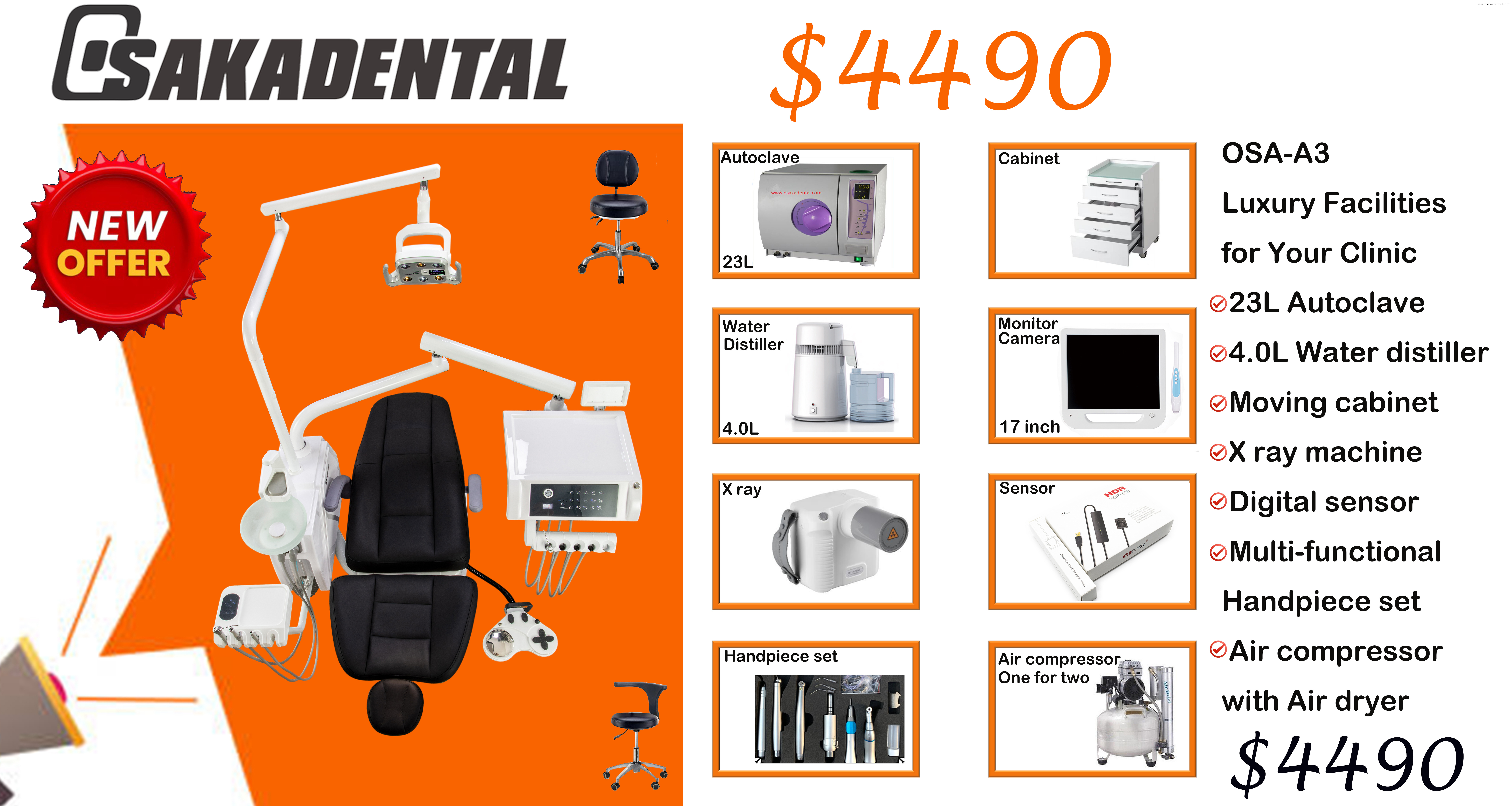 OSA-A3 Dental chair promotion 2025 OSA-A3 ترويج كرسي الأسنان 2025