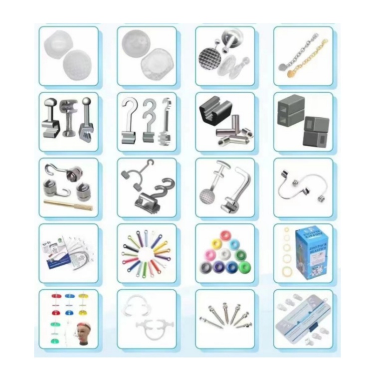 أنواع مختلفة من دعامات تقويم الأسنان وملحقاتها (2)