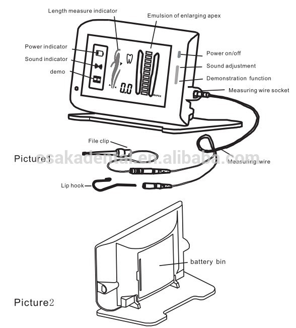 دقة عالية OSAKA Dental Apex Locator لجذر الرأس