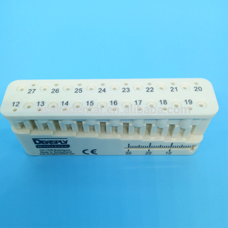 أداة الأسنان Endo Block لملفات القناة قياس مسطرة صندوق Endo