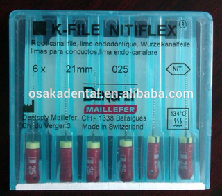 Dentsply K-File NITI FLEX (ذبابة قناة الجذر) / معدات طب الأسنان / الملفات الدوارة لطب الأسنان