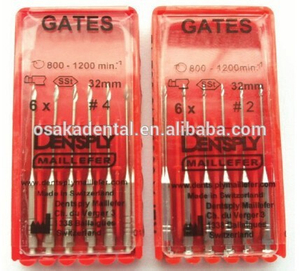 حفر Dentsply Maillefer Gates / بوابات الحفر / ملفات إندو الأسنان / ملفات الأسنان