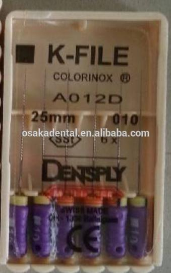 ملفات الأسنان الأصلية Dentsply K Files قناة القناة / ملفات إندو