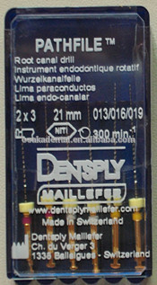 ملفات Dentsply الأصلية Maillefer ملفات Dentsply PATHFILE / اللبية / ملفات طب الأسنان