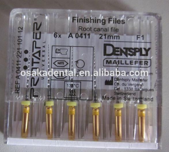 ملفات الأسنان Dentsply Protaper Files قناة الجذر / ملفات إندو الأسنان