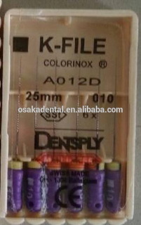 ملفات الأسنان Dentsply K Files ملفات القناة الجذرية / ملفات الأسنان / أداة طب الأسنان