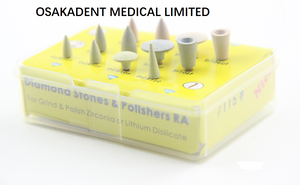 طقم أزيز تلميع مطاطي من الزركونيوم والليثيوم ديسيليكات الملمع RA OSA-7115