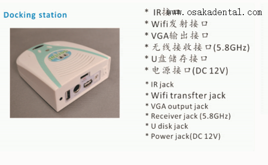 كاميرا أسنان 2.0 ميجا بكسل عالية الدقة داخل الفم مع مخرج USB + VGA