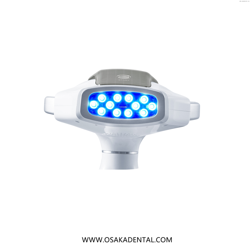 10 مصابيح تبييض أسنان موبي LED لون أزرق مع عجلة