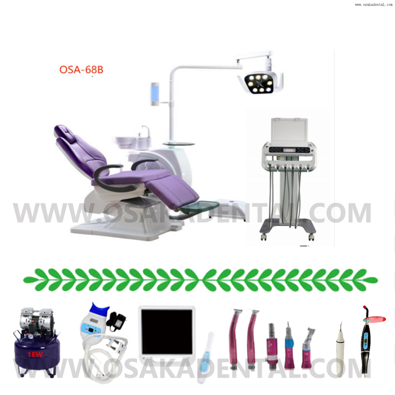 وحدة كرسي طبيب أسنان من الدرجة العالية من شركة أوساكا لطب الأسنان مع مادة انطباع ألجينات الأسنان