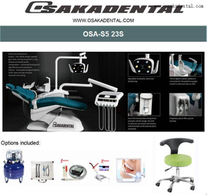 مجموعة وحدة طب الأسنان مع وحدة طب الأسنان الفاخرة ذات الخيار الكامل لعيادة الأسنان OSA-S5 الخيار 22S