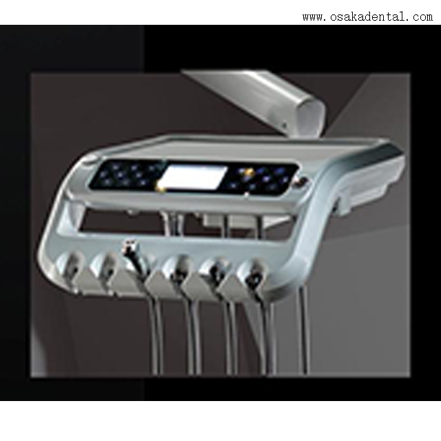 مصباح كرسي الأسنان الجلدي المريح لعيادة الأسنان مع مادة ألجينات انطباع الأسنان