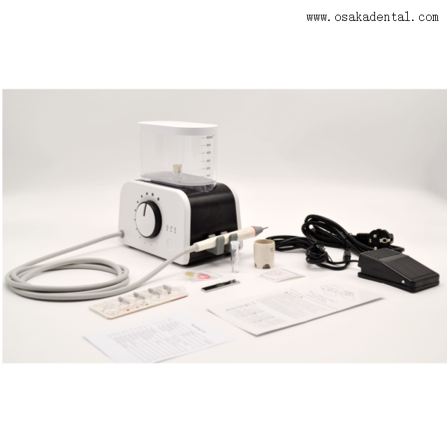 قشارة الأسنان مع قبضة LED وزجاجة