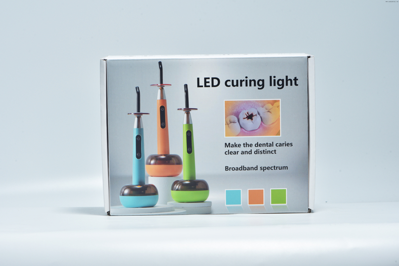 ضوء علاج الأسنان بألوان قوس قزح الملونة مع وظيفة الكشف عن التسوس