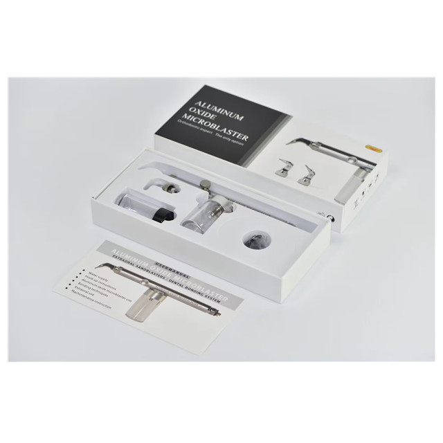 ميكروبلاستر من أكسيد الألومنيوم للأسنان مع رذاذ الماء لتقويم الأسنان