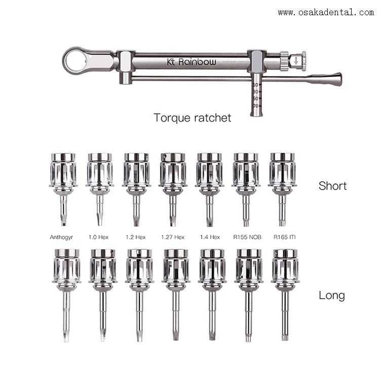 طب الأسنان عالمي عزم الدوران براغي براغي مجموعة أدوات استعادة زرع وجع 