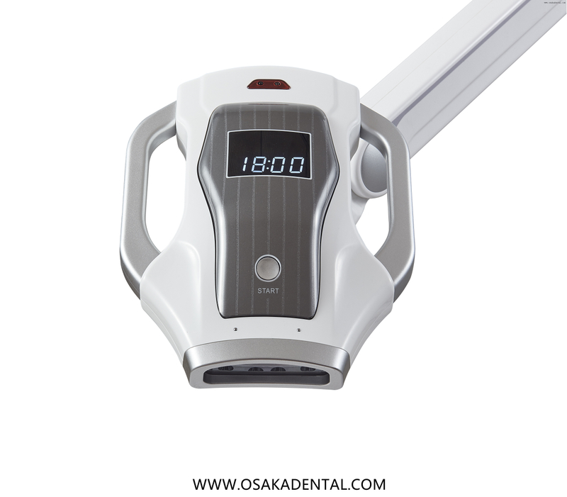 10 مصابيح تبييض أسنان موبي LED لون أزرق مع عجلة