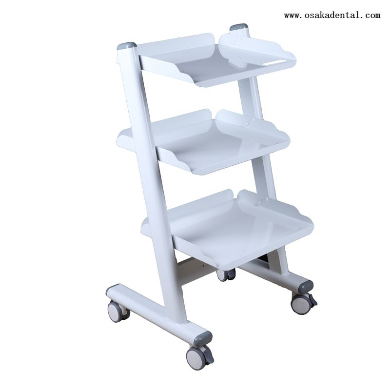 عربة أدوات متنقلة مع منفذ لطب الأسنان
