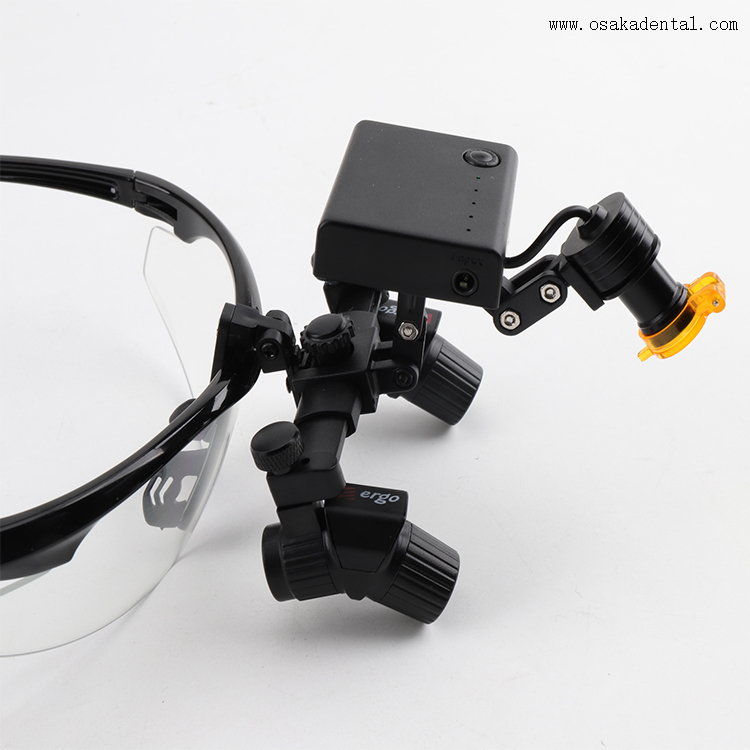 مجموعة إضاءة عدسة مكبرة لزوايا الأسنان