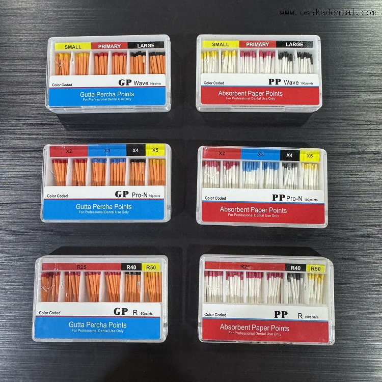 نقطة ورقة نقطة جوتا بيرشا للأسنان لموجة Pronext Reciproc One