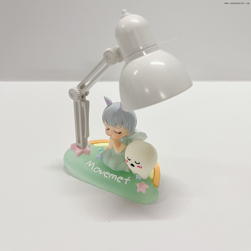 تمثال ملاك جديد لتزيين مكتب الأسنان مع ضوء LED