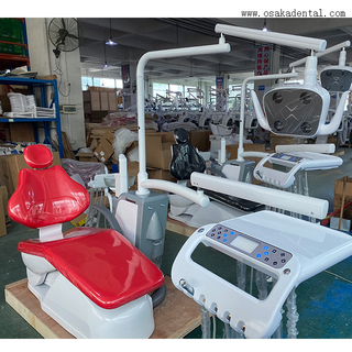 كرسي أسنان مريح مع مسند رأس ومسند للقدمين قابل للتعديل