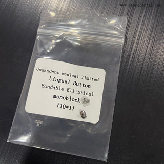 زر تقويم الأسنان اللساني قطعة واحدة قابلة للربط