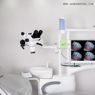 مجهر الأسنان لوحدة كرسي الأسنان مثبت بدون كاميرا