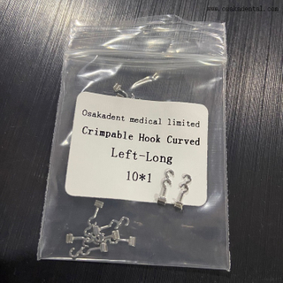 تقويم الأسنان مجعد منحني يسار طويل