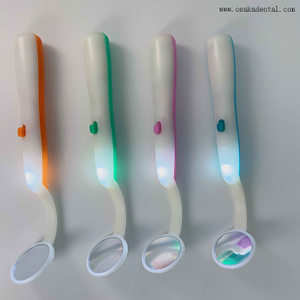 مرآة الأسنان القابل للتصرف مع الضوء