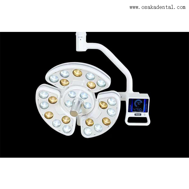 ‌عربة متنقلة قابلة للتعديل للضوء الجراحي للأسنان مع ذراع دوارة 360 درجة