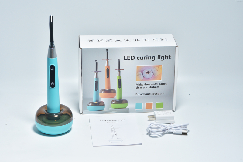 ضوء علاج الأسنان بألوان قوس قزح الملونة مع وظيفة الكشف عن التسوس