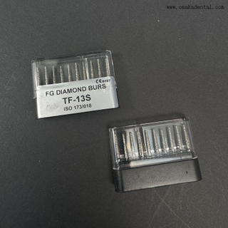 طب الأسنان FG Diamond Bur أسود 10 قطعة/صندوق التعبئة OSA-F265-3