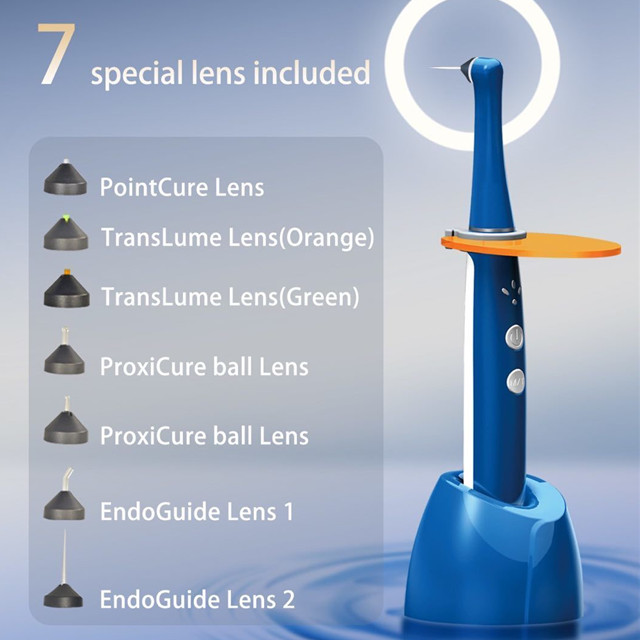 ضوء علاج الأسنان الجديد لمدة ثانية واحدة مع أطراف بلاستيكية