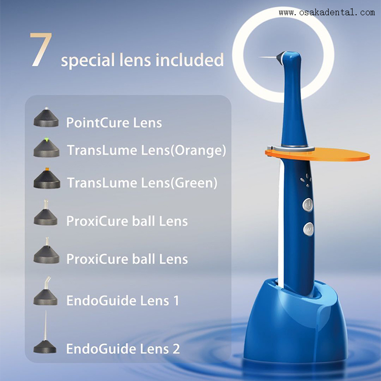 ضوء معالجة الأسنان لمدة ثانية واحدة