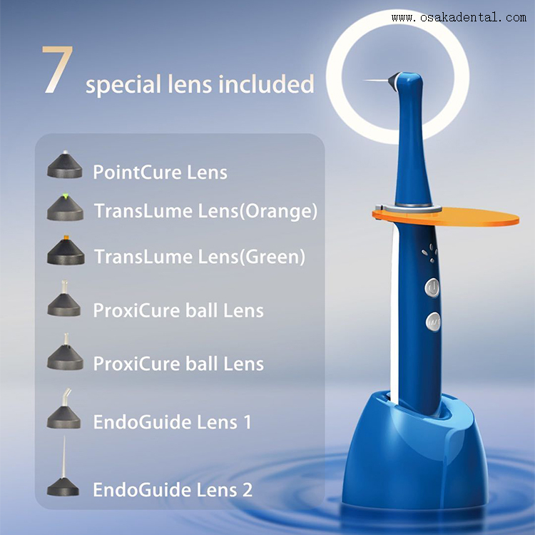 ضوء معالجة الأسنان لمدة ثانية واحدة