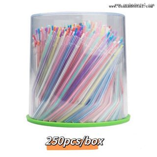 مجموعة زجاجات نصائح حقنة ملونة يمكن التخلص منها من مادة الأسنان HC-SS06