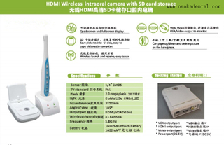 كاميرا الفم للأسنان مع مخرج فيديو VGA +