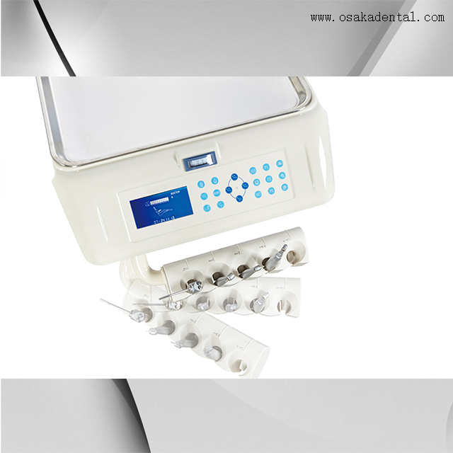 كرسي طبيب أسنان بغطاء كهربائي جراحي مع صينية أدوات ملتوية