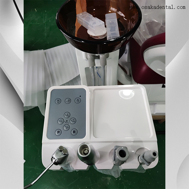 كرسي طبيب أسنان هيدروليكي محمول مع شاشة