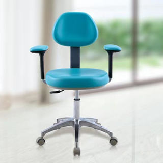 مقعد طبيب أسنان مزدوج الذراعين مع مسند للظهر 