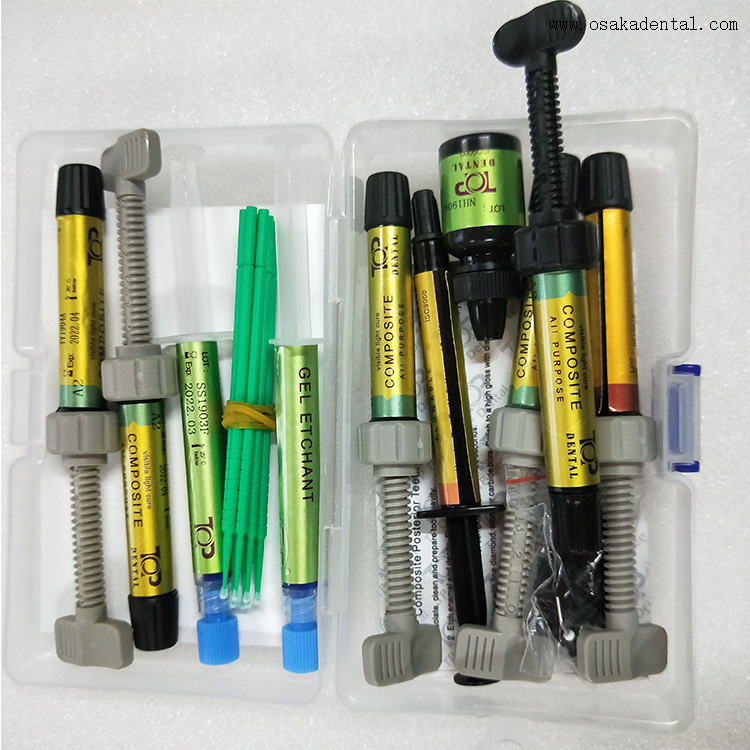 مجموعة مواد طب الأسنان من الراتنج المركب