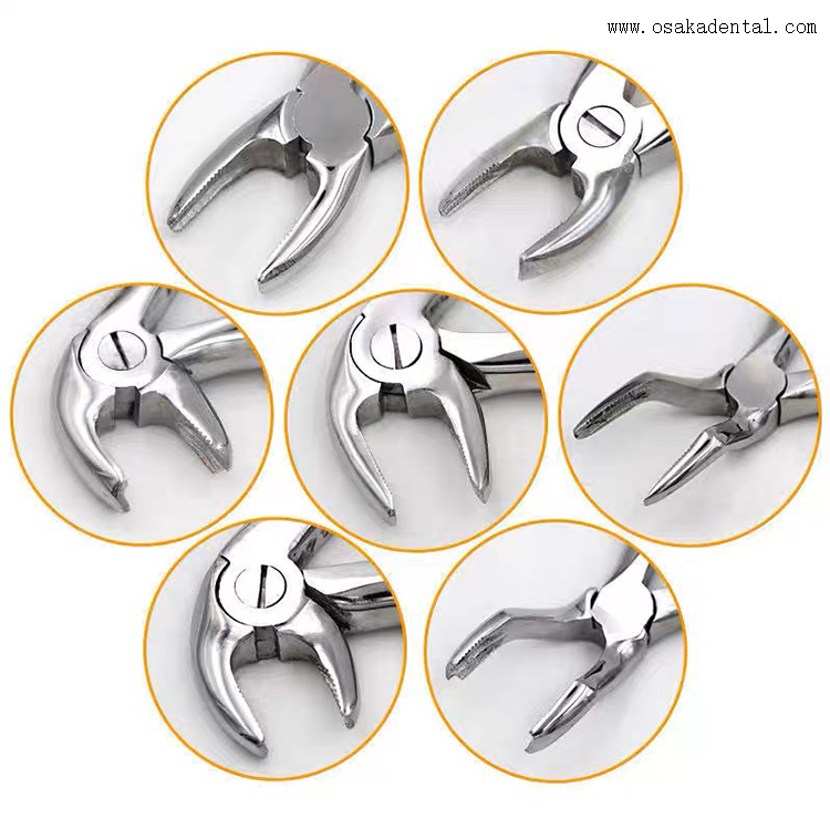 مجموعة أدوات طب الأسنان ملقط تقويم الأسنان