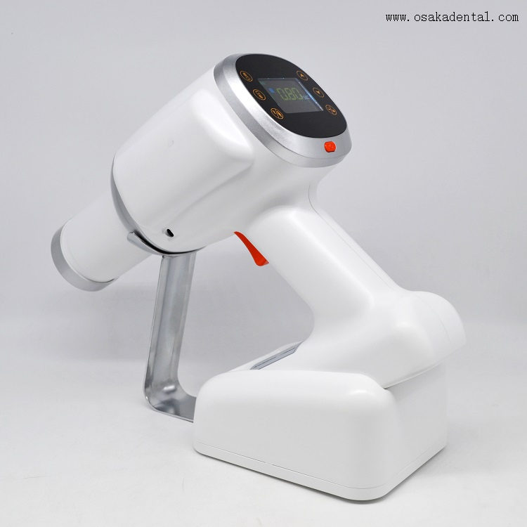 وحدة أشعة سينية بيضاء اللون محمولة مع لوح رصاص