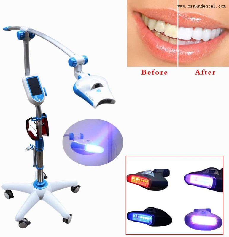 لوحة عرض رقمية مصباح تبييض الأسنان من موبي مزود بعجلة