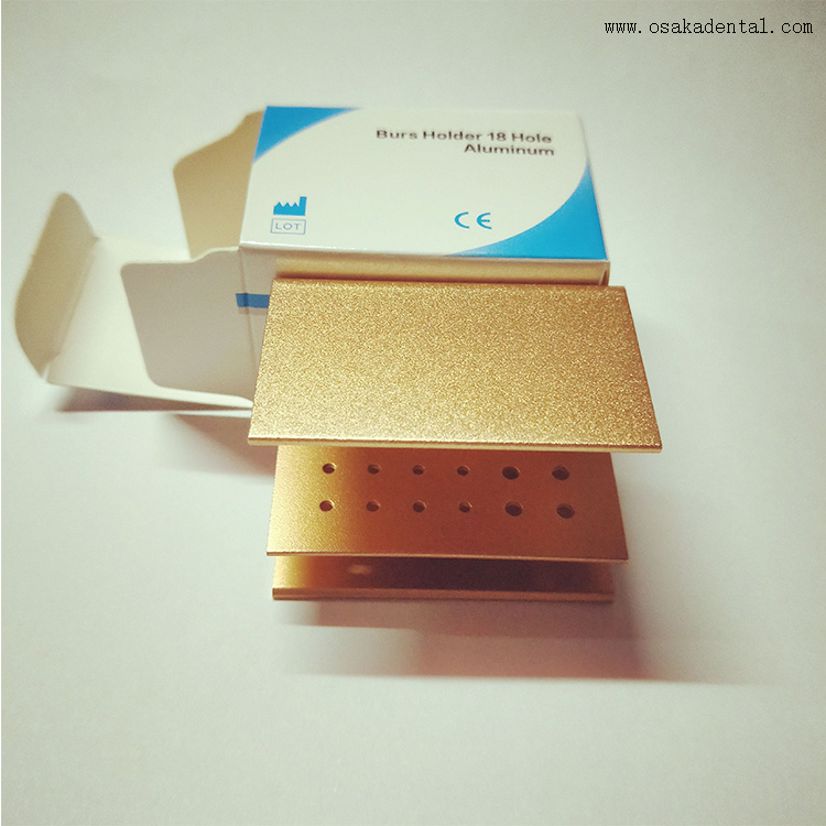 حامل أزيز الأسنان ذو 18 فتحة مناسب لـ 12 من الأزيز FG و6 من الأزيز RA