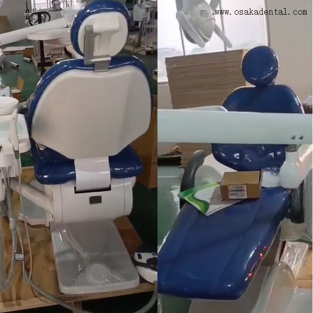 كرسي مريح لمريض الأسنان - جلد ناعم وإضاءة LED قابلة للتعديل لتوفير الراحة المثلى