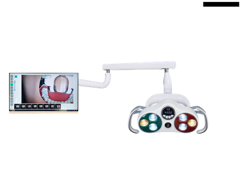 ضوء جراحي لجهاز استشعار تشغيل الأسنان مع تسجيل كاميرا فيديو بذراع لتثبيته على الشاشة