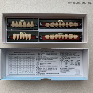 ثلاث طبقات الاكريليك الأسنان الاصطناعية الراتنج الاصطناعية الأسنان