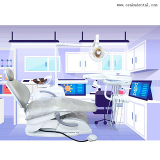 كرسي طب الأسنان OSA-4C مع Osakadental Brand /Dental Handpiece Factory و Dental Chair Factory